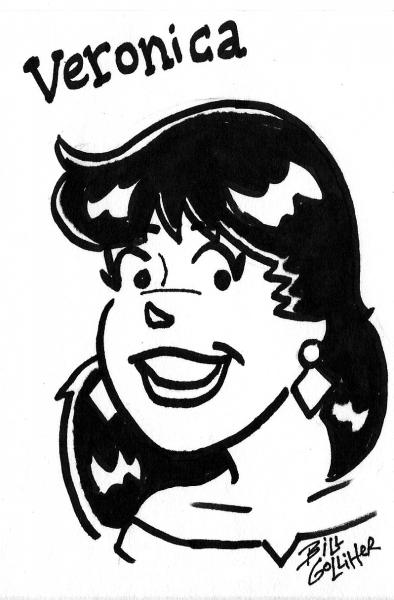 Small Inked Archie Character Sketch - 5 x 7 Inches picture