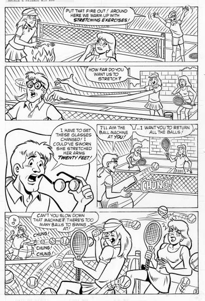 Original Comic Art Page -Sabrina - Archie and Friends #12