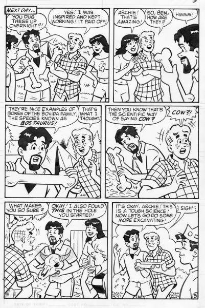 Original Comic Art Page -Archie, Veronica, Jughead - Archie and Friends #36 picture