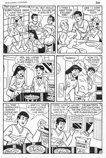 Original Comic Art Page - Archie and the Gang - Archie and Friends #32