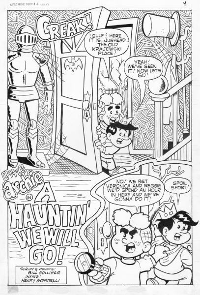 Original Comic Art Story - A Hauntin' We Will Go!