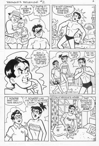 Original Comic Art Page - Reggie - Reggie's Revenge #2