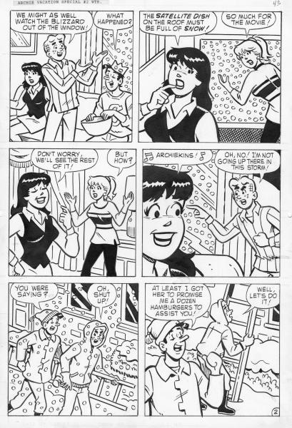 Original Comic Art Page - Archie Vacation Special #2