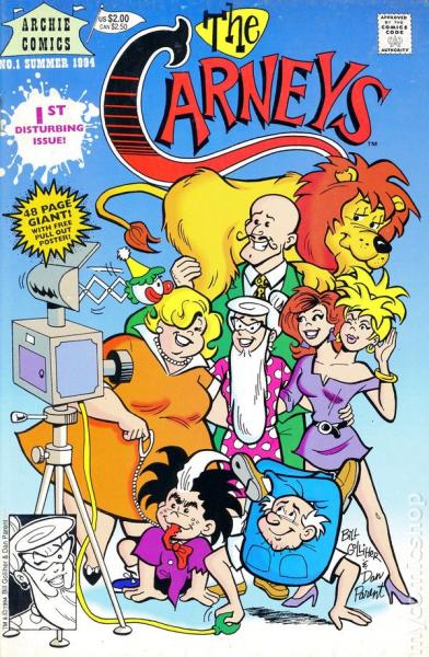 The Carneys #1- Vintage Comic Book-Autographed -1994