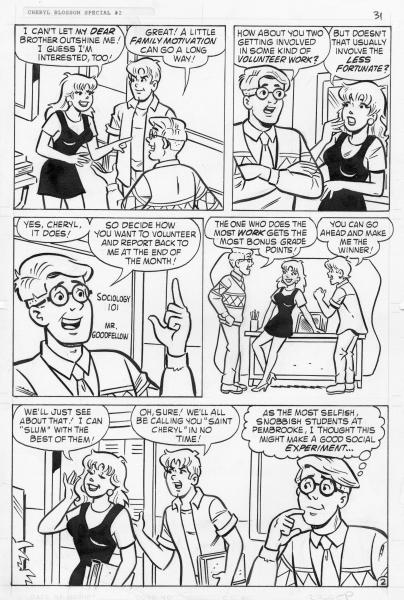 Original Comic Art Page - Cheryl Blossom Special #2 picture