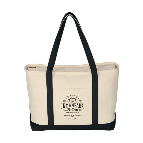 IPF Zip-top Canvas Tote Bag