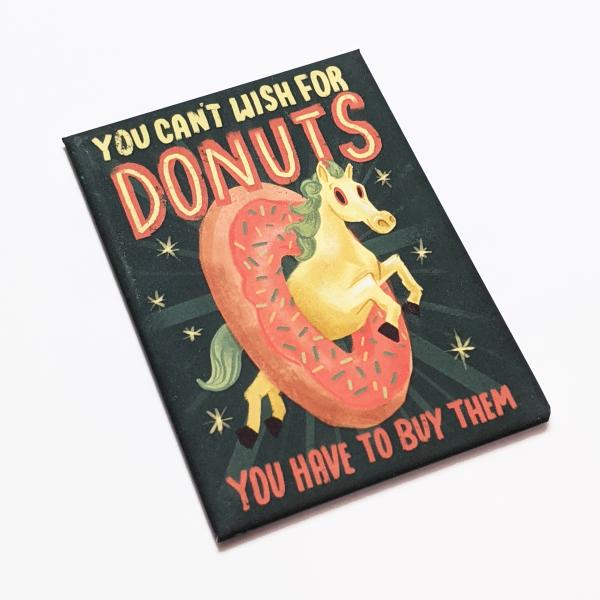 You Can't Wish For Donuts Horse Fridge Magnet picture