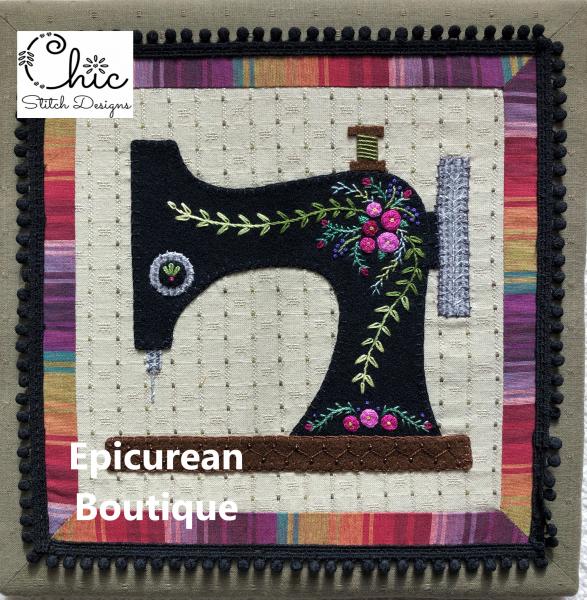 Wool Applique Kit and/or Pattern "Sew Lovely" by Chic Stitch Designs Kit Available picture