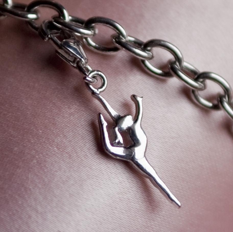 Dancer Sterling Silver Charm picture