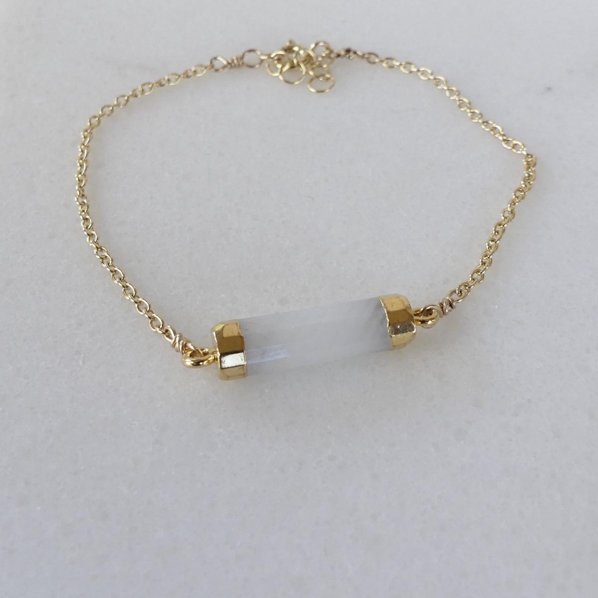 Gold Gemstone Stacking Bracelets picture