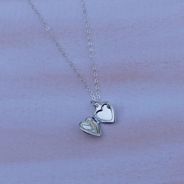 Dainty Heart Locket | Sterling Silver picture