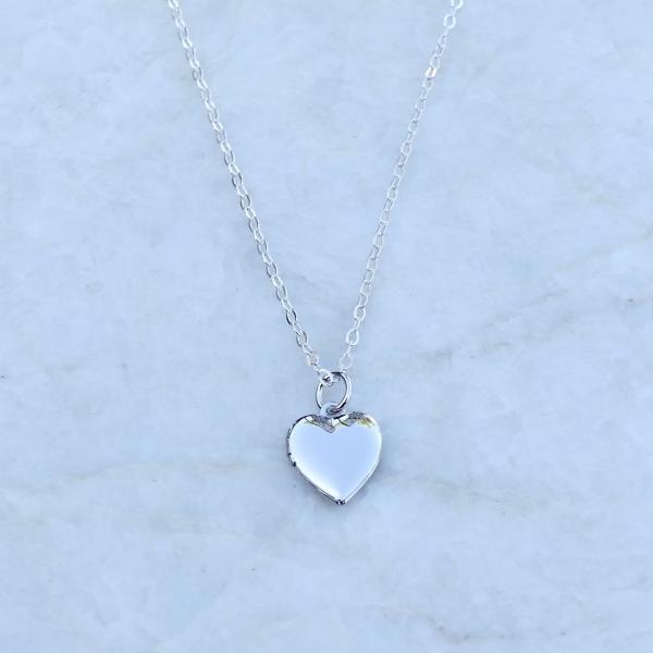 Dainty Heart Locket | Sterling Silver