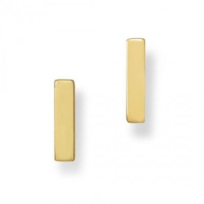 Tiny Gold or Silver Bar Stud Earrings picture