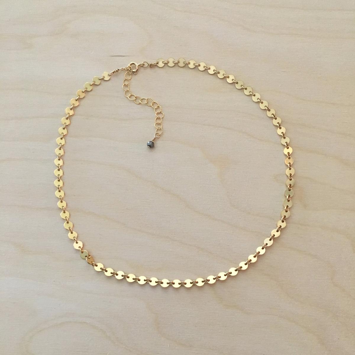 Gold Charm Cluster Choker 'Lucky Traveler' Necklace picture