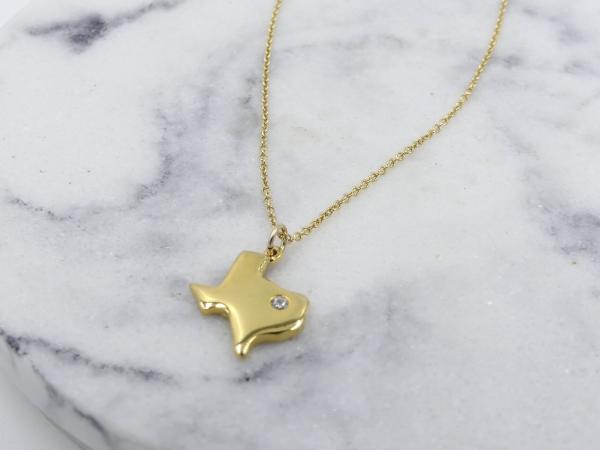 Gold Texas Cut-Out Necklace picture