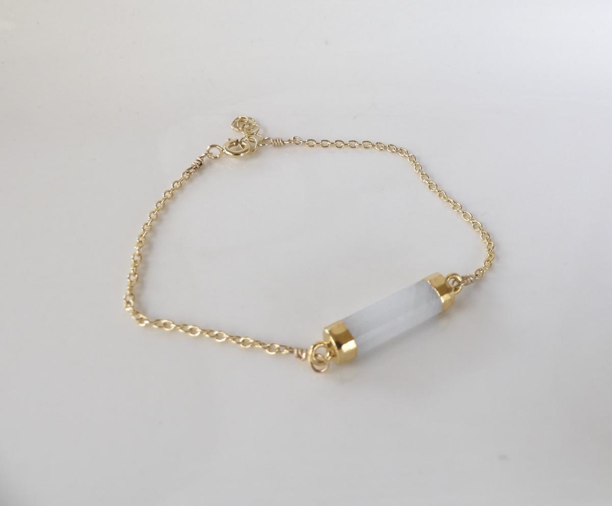 Gold Gemstone Stacking Bracelets picture