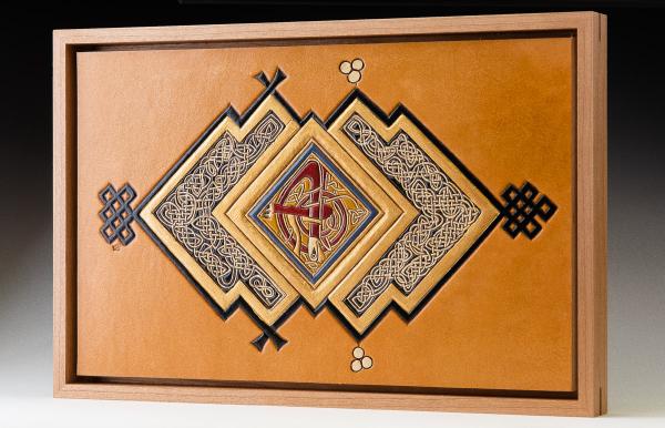 Knotwork panel adapted from Book of Kells, f28v.  _GDP8266 picture