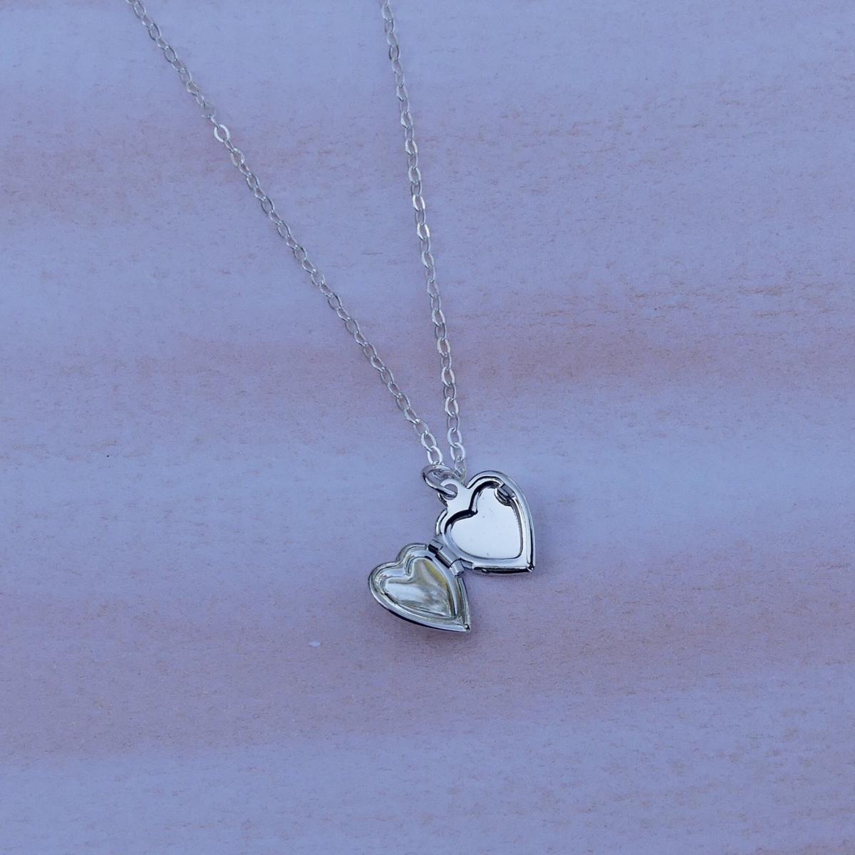 Dainty Heart Locket | Sterling Silver picture