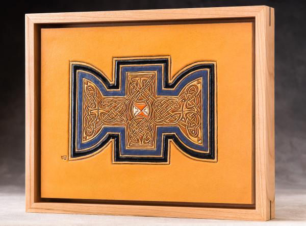 Knotwork panel adapted from Book of Kells, f292r.  _GDP8470