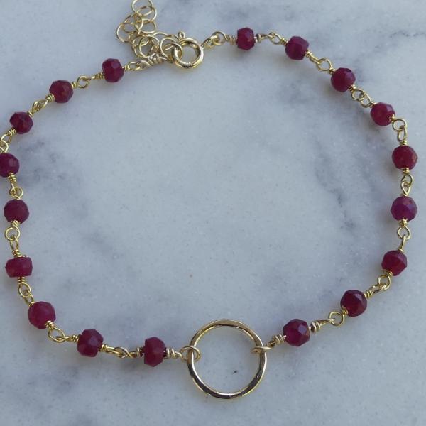 Gold Gemstone Stacking Bracelets picture