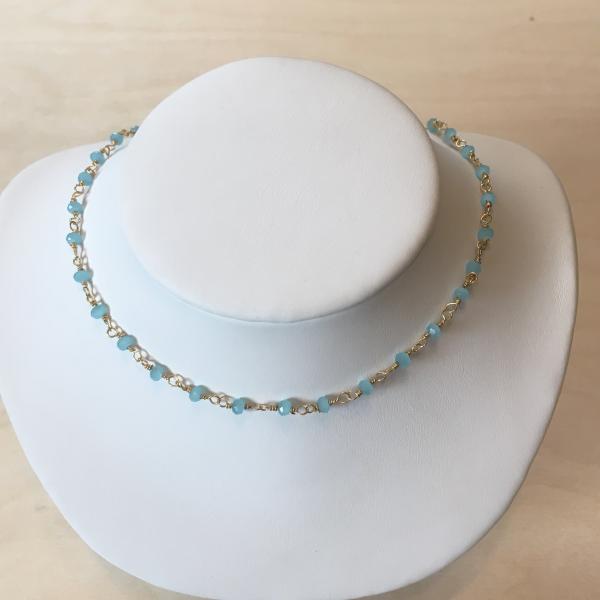 Gemstone Choker Necklaces in Gold Vermeil picture