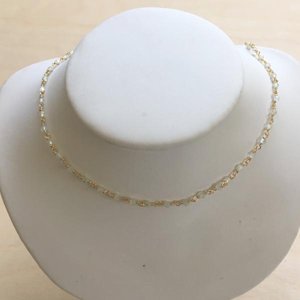 Gemstone Choker Necklaces in Gold Vermeil picture