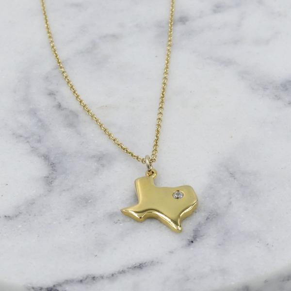 Gold Texas Cut-Out Necklace picture