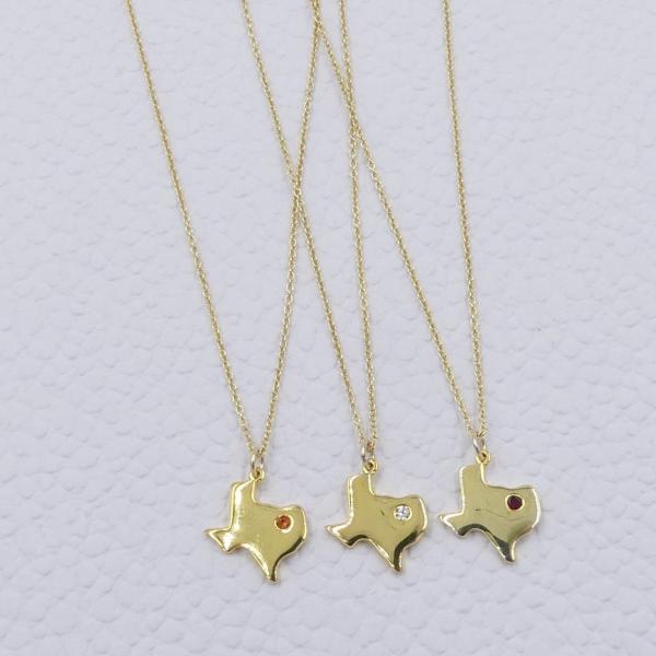 Gold Texas Cut-Out Necklace
