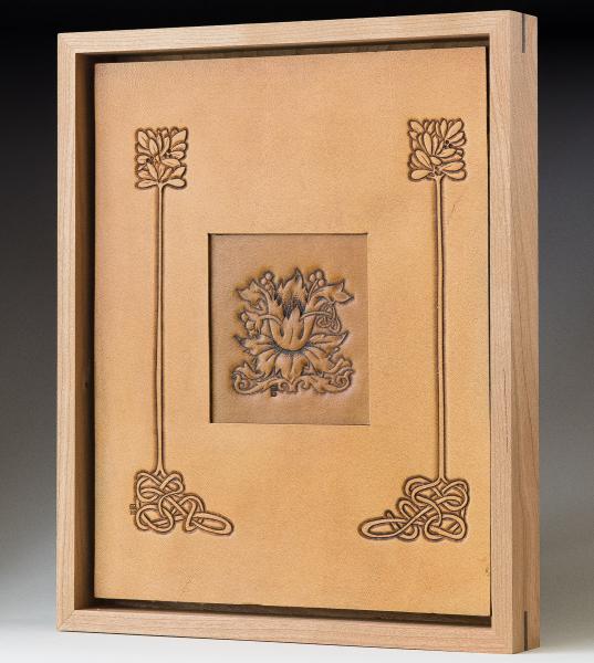 Art Nouveau Flower matted with Tree Standards.  _GDP2624 picture