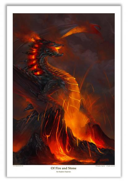 Of Fire and Stone open edition print