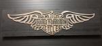 Lighted harley sign