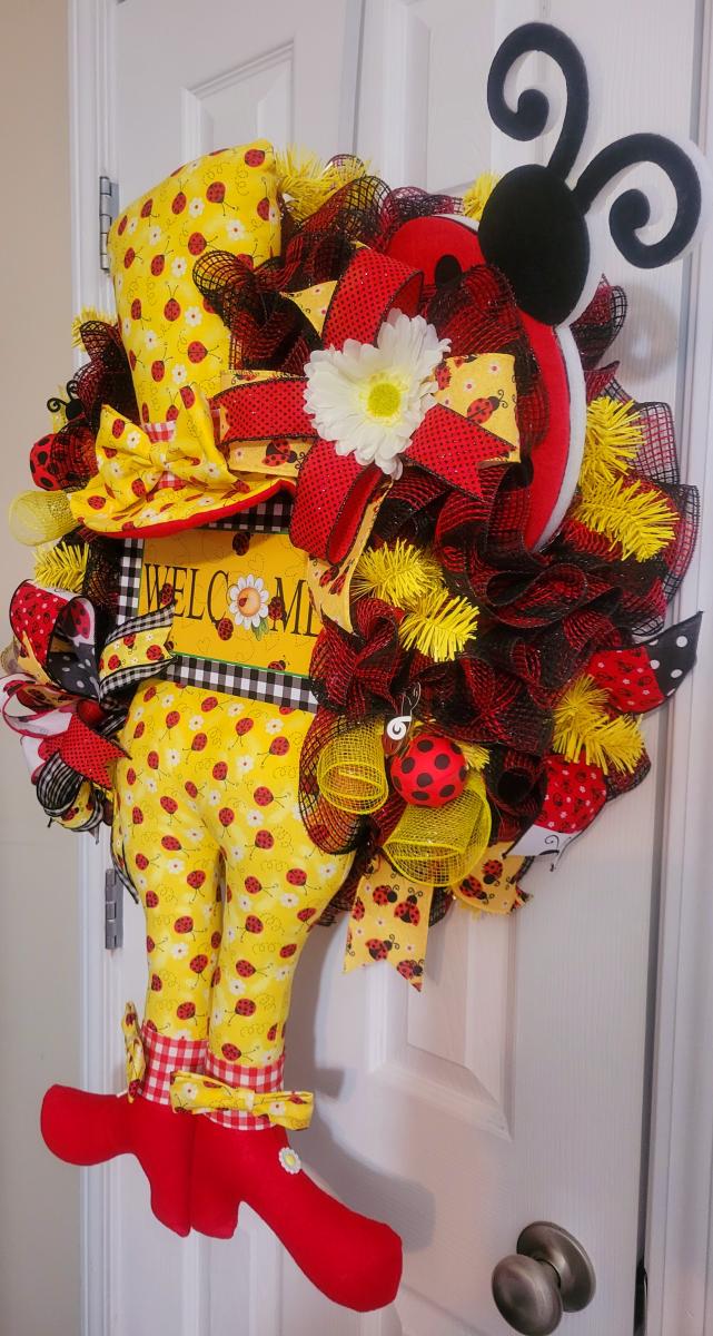 Ladybug Wreath picture