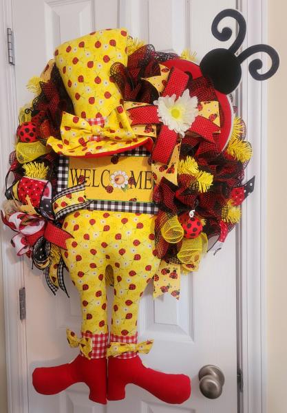 Ladybug Wreath