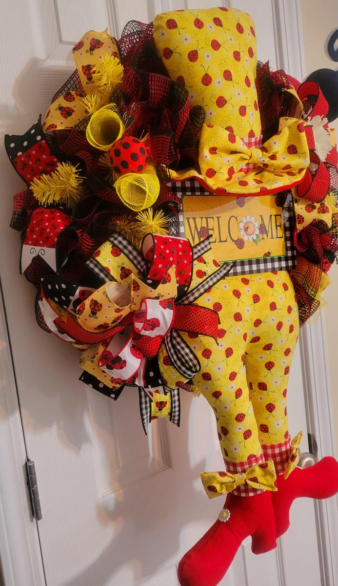 Ladybug Wreath picture