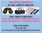 Rocking Robin's Croc Charms and Apple Watchbands