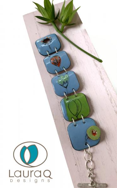 Garden enamel bracelet picture