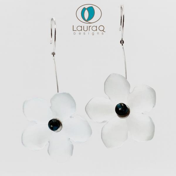 Frosted Lucite earrings picture