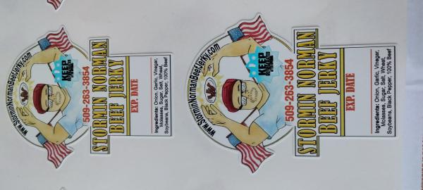 Stormin Norman beef jerky