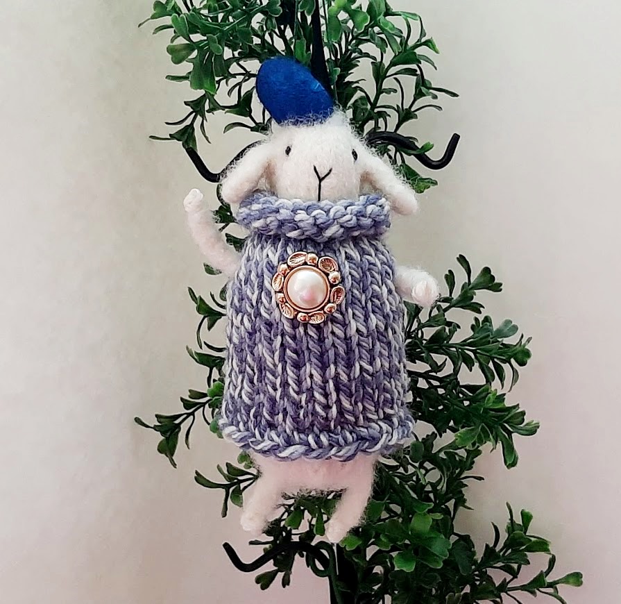 Sheep in Shawl Ornament picture
