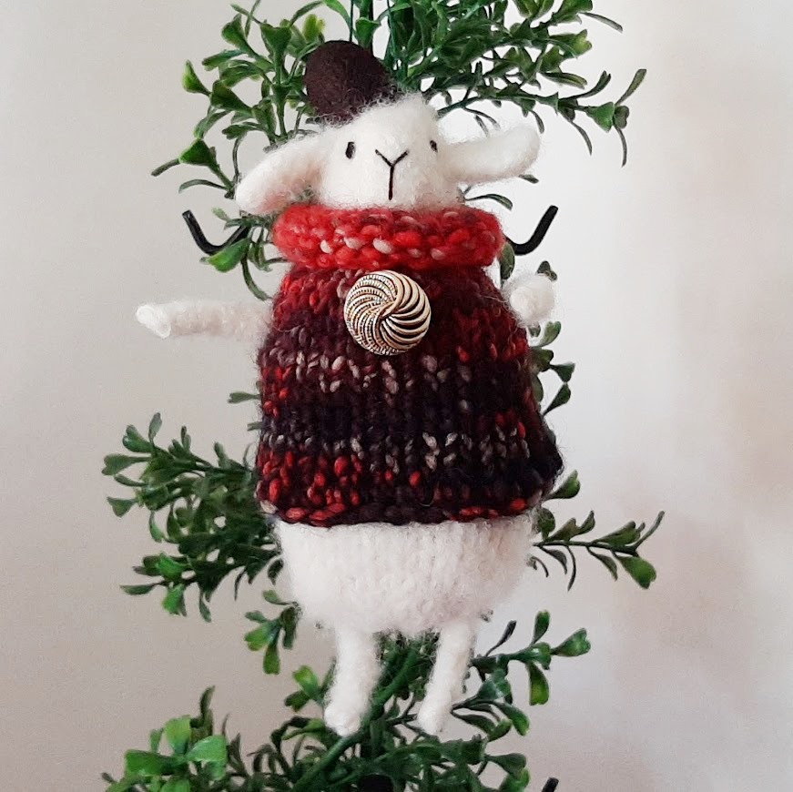 Sheep in Shawl Ornament picture