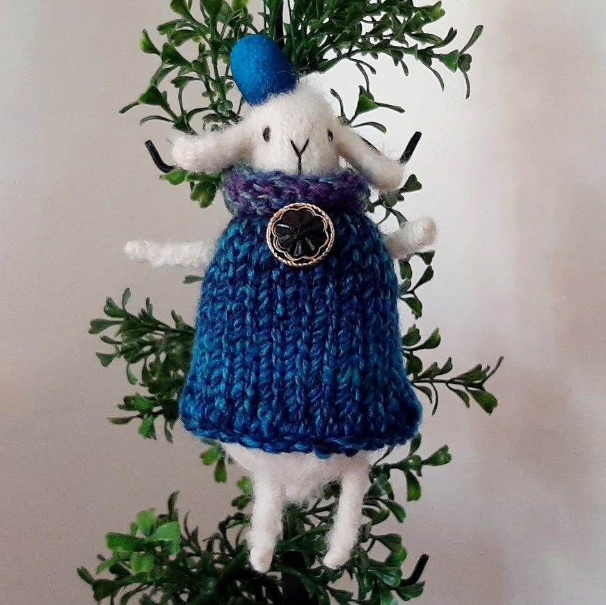 Sheep in Shawl Ornament picture