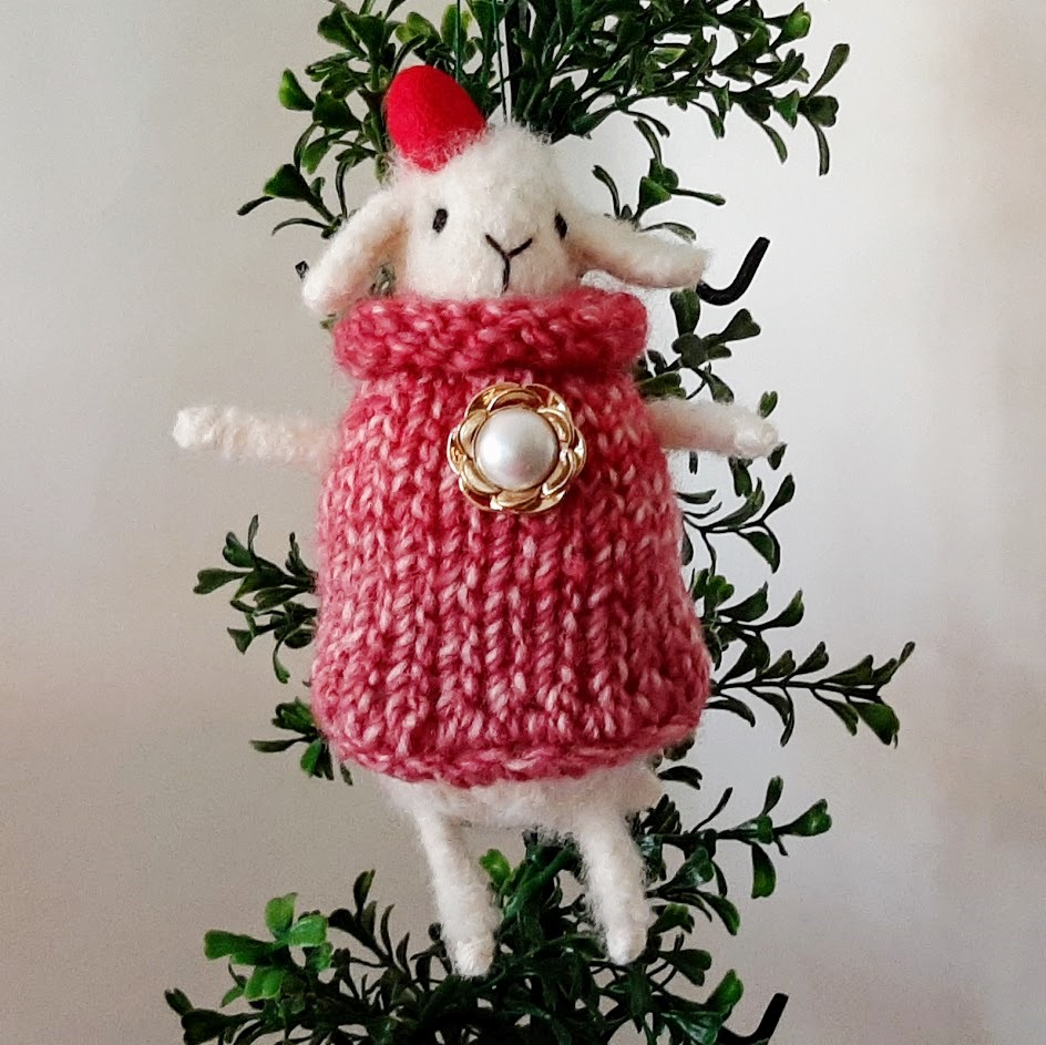 Sheep in Shawl Ornament picture