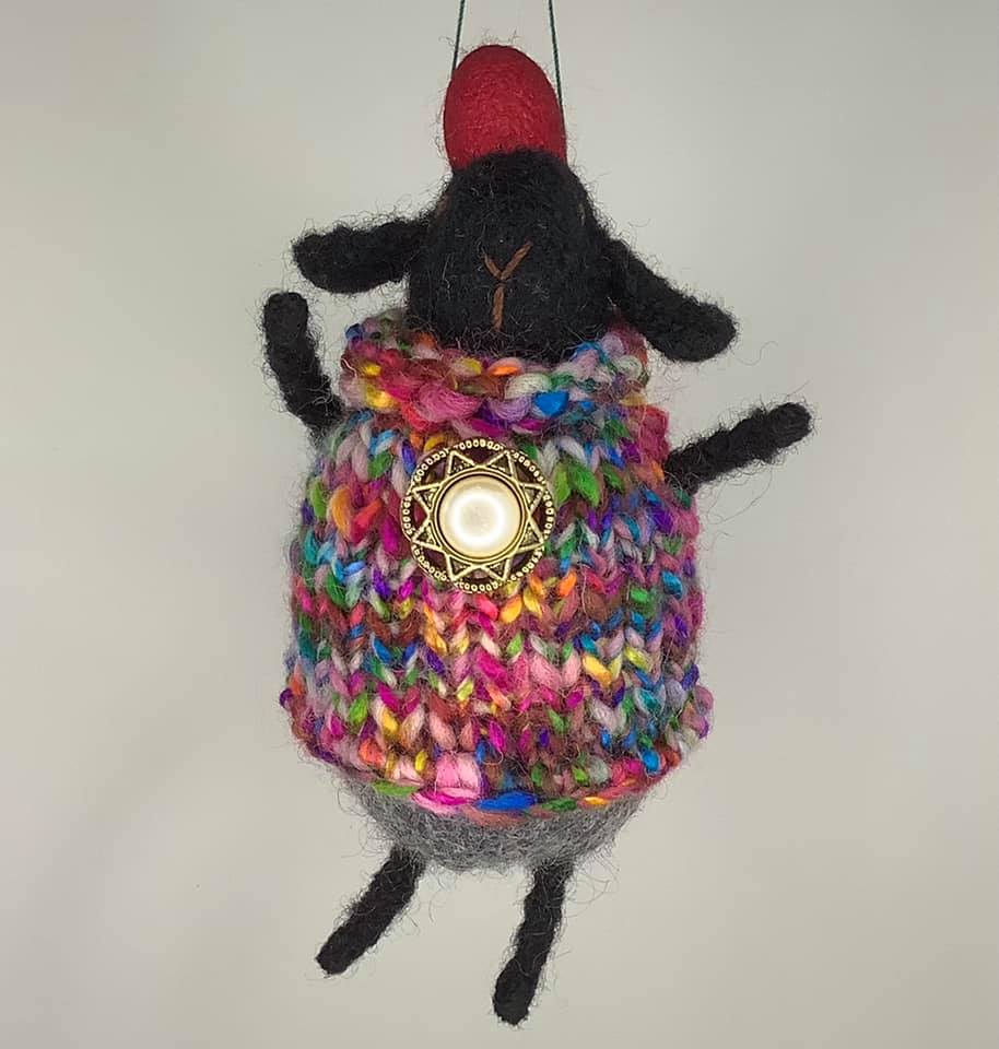 Sheep in Shawl Ornament picture