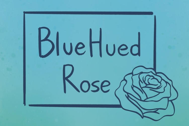 Blue Hued Rose