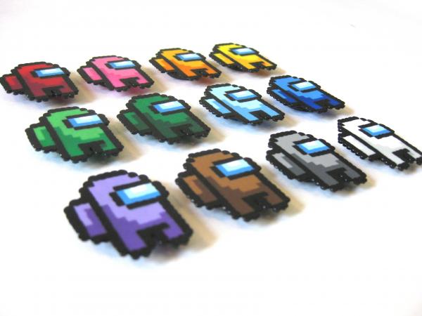 Among Us Perler Pixel Art Magnets picture