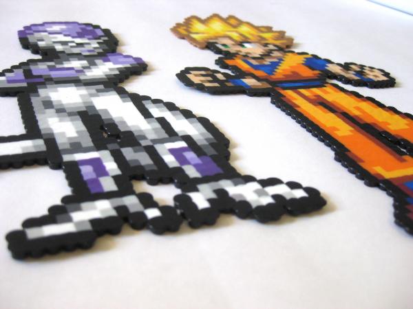 Goku and Frieza Perler Pixel Art picture