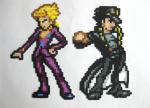 JoJo's Bizarre Adventure Perler Pixel Art