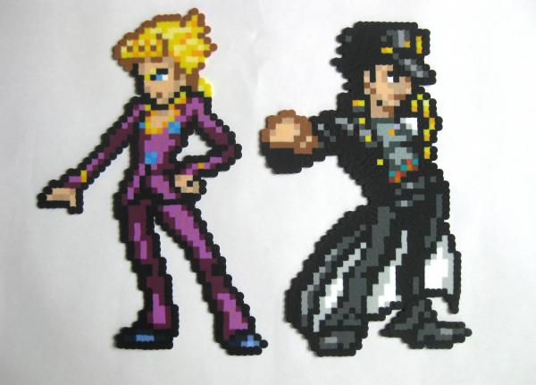 JoJo's Bizarre Adventure Perler Pixel Art picture