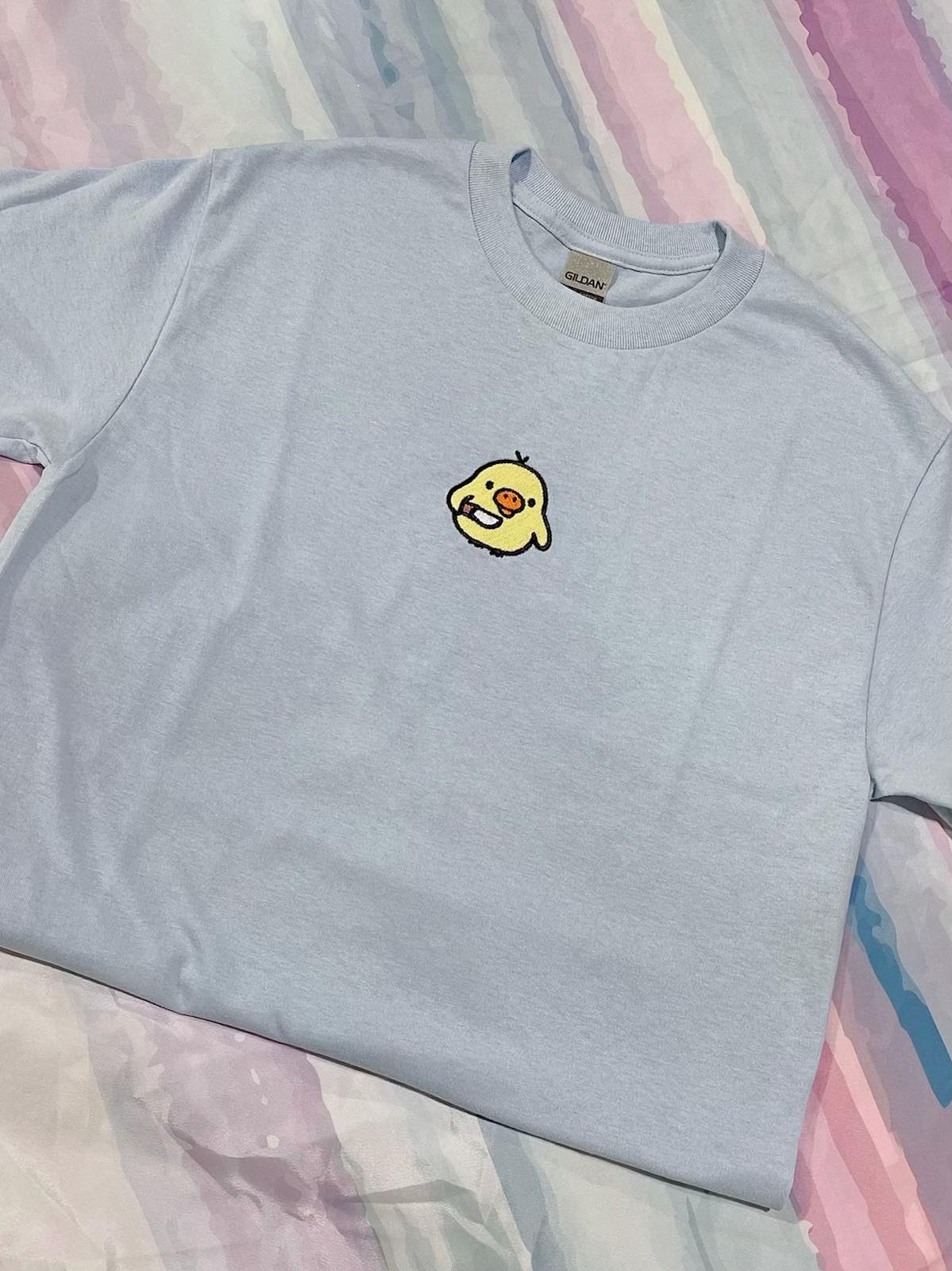 Ducky with knife Embroider picture