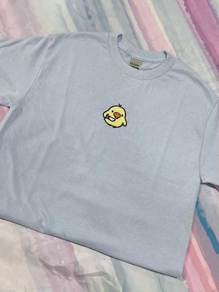 Ducky with knife Embroider picture
